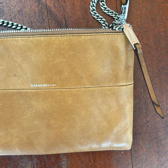 Coach Top Zip Crossbody Bag with Silver Chain - Picture 3 of 7